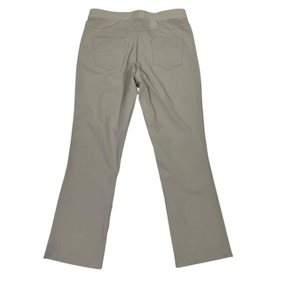 NUNO women's pants M off white light gray pull on italian fabric - Picture 6 of 8